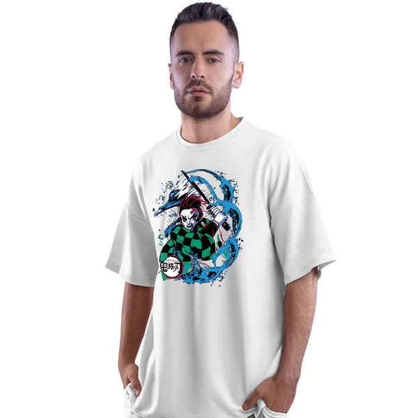 Water Breathing White Unisex Oversized T-Shirt