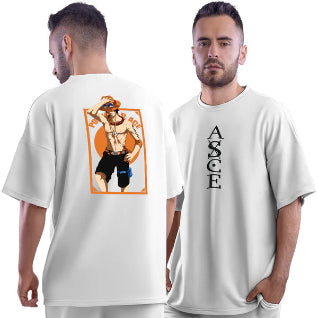 One Piece Ace Unisex Oversized Anime T-Shirt